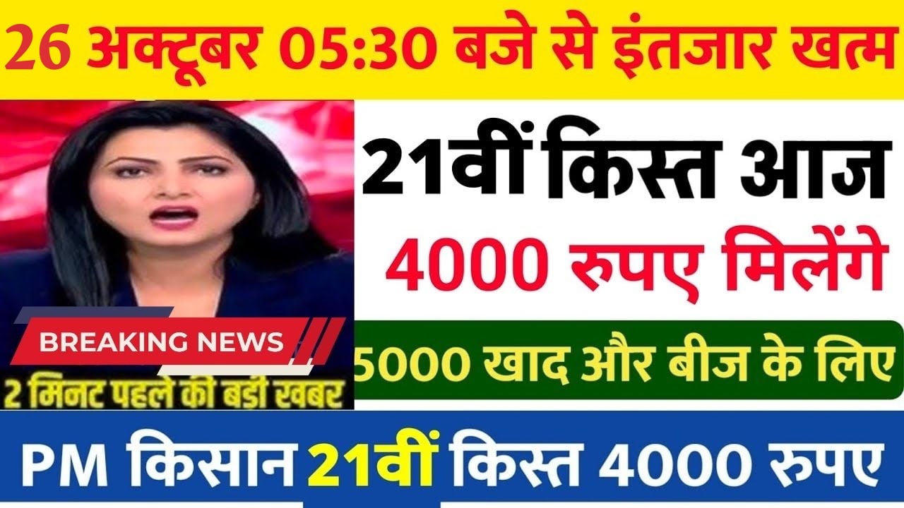 PM kisan 21st Kist Payment 2025
