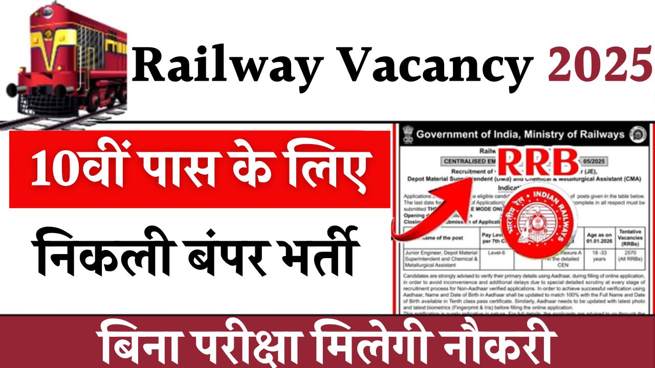 railway vacancy 2025